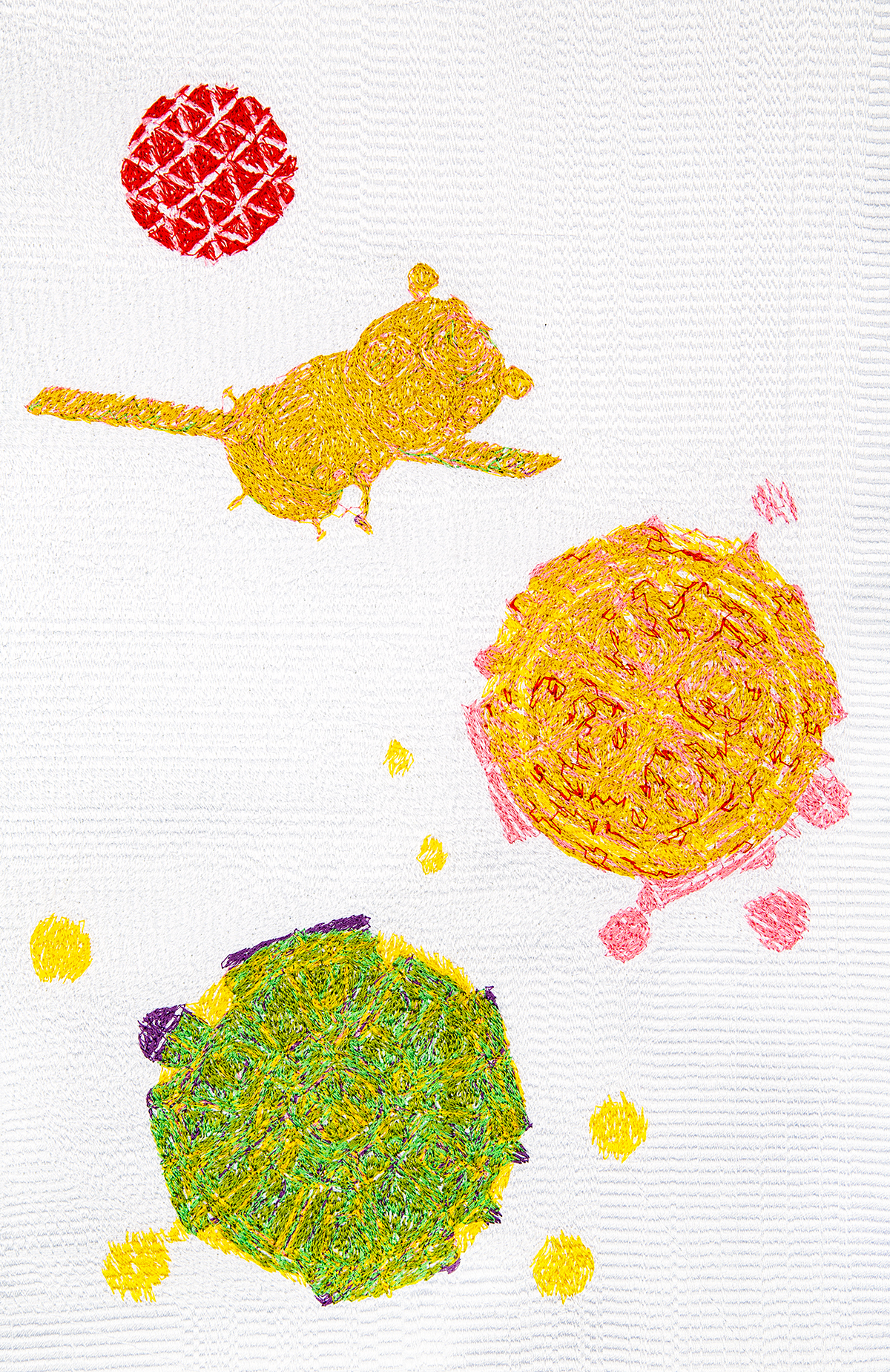 Space Poetry Embroidery